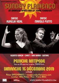 spectacle Sunday Flamenco. Le dimanche 15 décembre 2019 à Paris19. Paris.  17H00